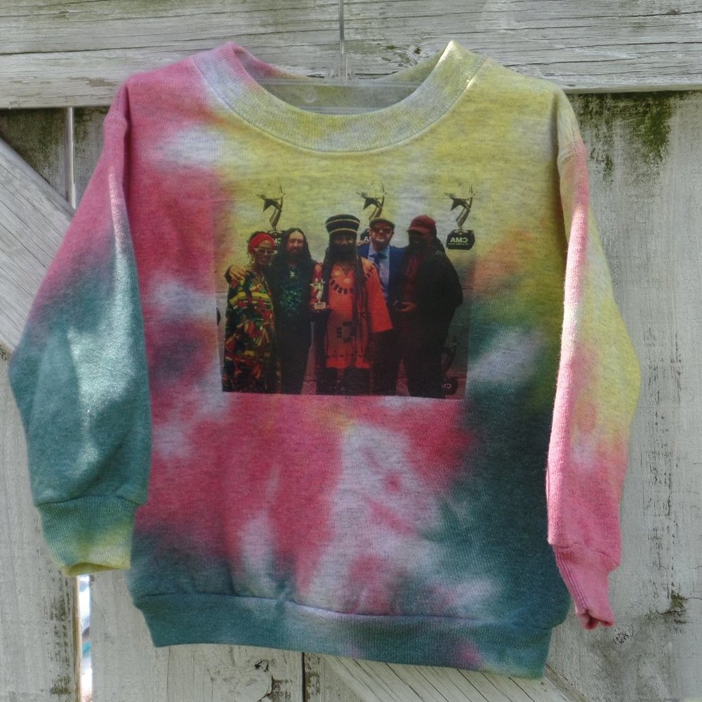 Tie Dye Sweatshirt Arizona Size 2 Music Rasta Band - Picture 6 of 7